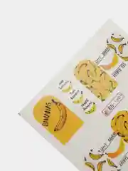 Желтый наклейки для ногтей "Фрукты"