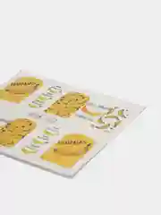 Желтый наклейки для ногтей "Фрукты"