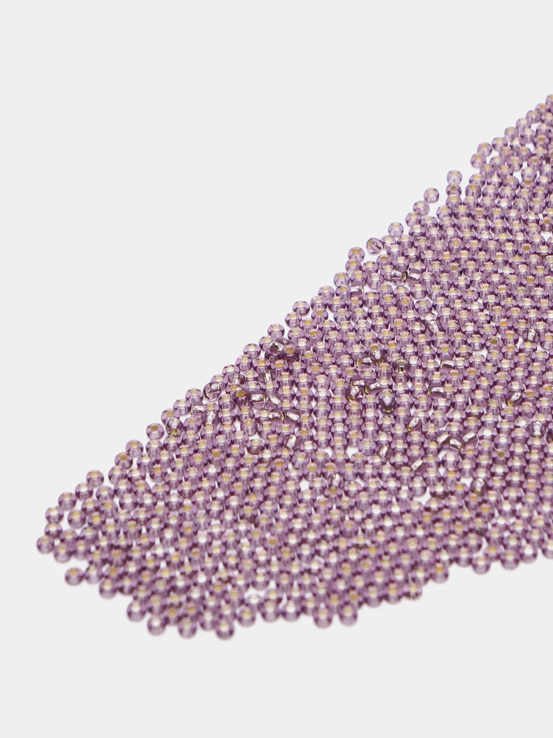 Сиреневый чешский бисер Preciosa 10/0, Transparent - silver line (10, 50 грамм)