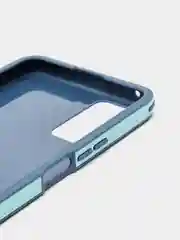 Бирюзовый чехол усиленный с рамкой для Huawei Honor 30 Lite, силиконовый