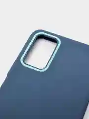 Бирюзовый чехол усиленный с рамкой для Huawei Honor 30 Lite, силиконовый