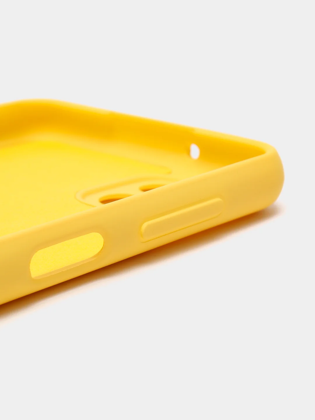 Желтый чехол Silicone Cover для Samsung Galaxy A12 / M12 силиконовый