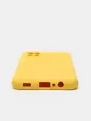 Желтый чехол Silicone Cover для Samsung Galaxy A12 / M12 силиконовый