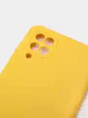 Желтый чехол Silicone Cover для Samsung Galaxy A12 / M12 силиконовый