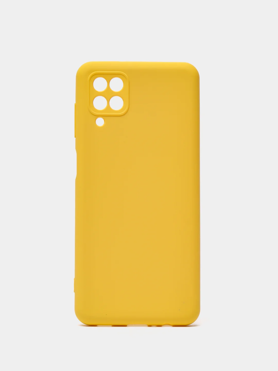 Желтый чехол Silicone Cover для Samsung Galaxy A12 / M12 силиконовый