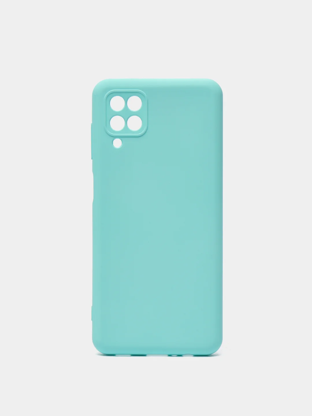 Мятный чехол Silicone Cover для Samsung Galaxy A12 / M12 силиконовый