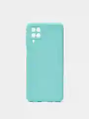 Мятный чехол Silicone Cover для Samsung Galaxy A12 / M12 силиконовый