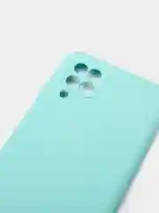 Мятный чехол Silicone Cover для Samsung Galaxy A12 / M12 силиконовый