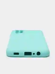 Мятный чехол Silicone Cover для Samsung Galaxy A12 / M12 силиконовый
