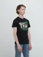 Черный мужская футболка