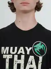 Черный мужская футболка