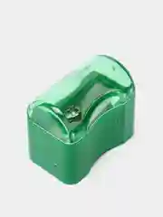 Зеленый точилка с контейнером