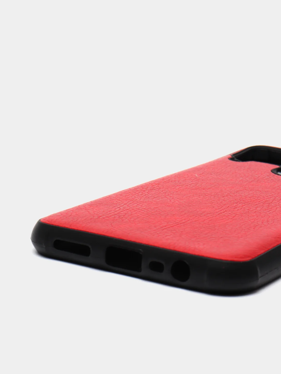 Красный чехол Realme C15 / C25 / C25S Реалми С15 / С25 / С25С силиконовый, имитация кожи