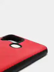 Красный чехол Realme C15 / C25 / C25S Реалми С15 / С25 / С25С силиконовый, имитация кожи