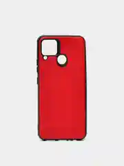 Красный чехол Realme C15 / C25 / C25S Реалми С15 / С25 / С25С силиконовый, имитация кожи