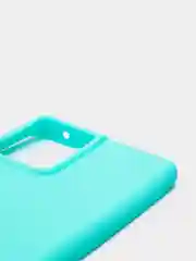 Бирюзовый чехол Samsung Galaxy S21 Ultra, Самсунг Галакси С21 Ультра силиконовый