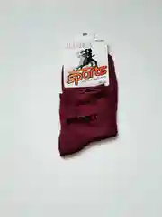 Тёмно-бордовый носки хлопковые подростковые, SPORT