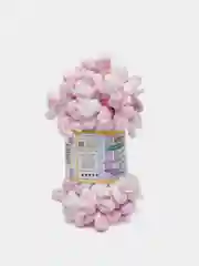 Сиреневый пряжа Alize Puffy Color, петельки большие, 100 г, 9 м