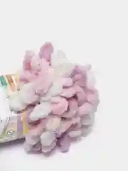 Сиреневый пряжа Alize Puffy Color, петельки большие, 100 г, 9 м