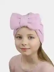 Коралловый шапка-чалма с бантом для девочек, 3-8 лет