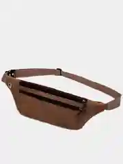 Серый меланж поясная сумка