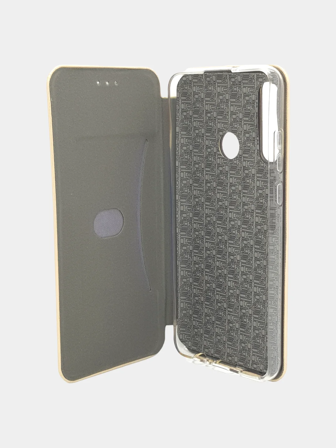 Золотой чехол книжка для Huawei Honor Y6P