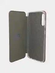 Багровый чехол книжка Samsung Galaxy A70 с функцией подставки
