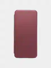 Багровый чехол книжка Samsung Galaxy A70 с функцией подставки
