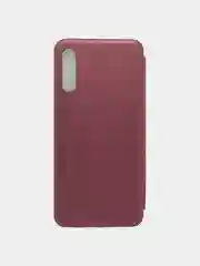 Багровый чехол книжка Samsung Galaxy A70 с функцией подставки