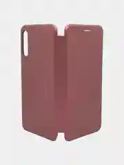 Багровый чехол книжка Samsung Galaxy A70 с функцией подставки