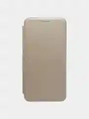 Золотой чехол книжка Samsung Galaxy A70 с функцией подставки