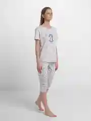 Пижама с бриджами из хлопка
