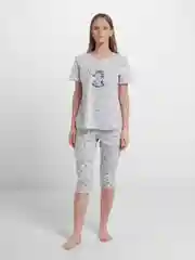 Пижама с бриджами из хлопка