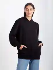 Худи без начеса, черный