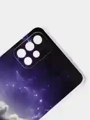 Аметистовый чехол Samsung Galaxy A71, Самсунг Галакси А71 силиконовый с рисунком и усиленными углами