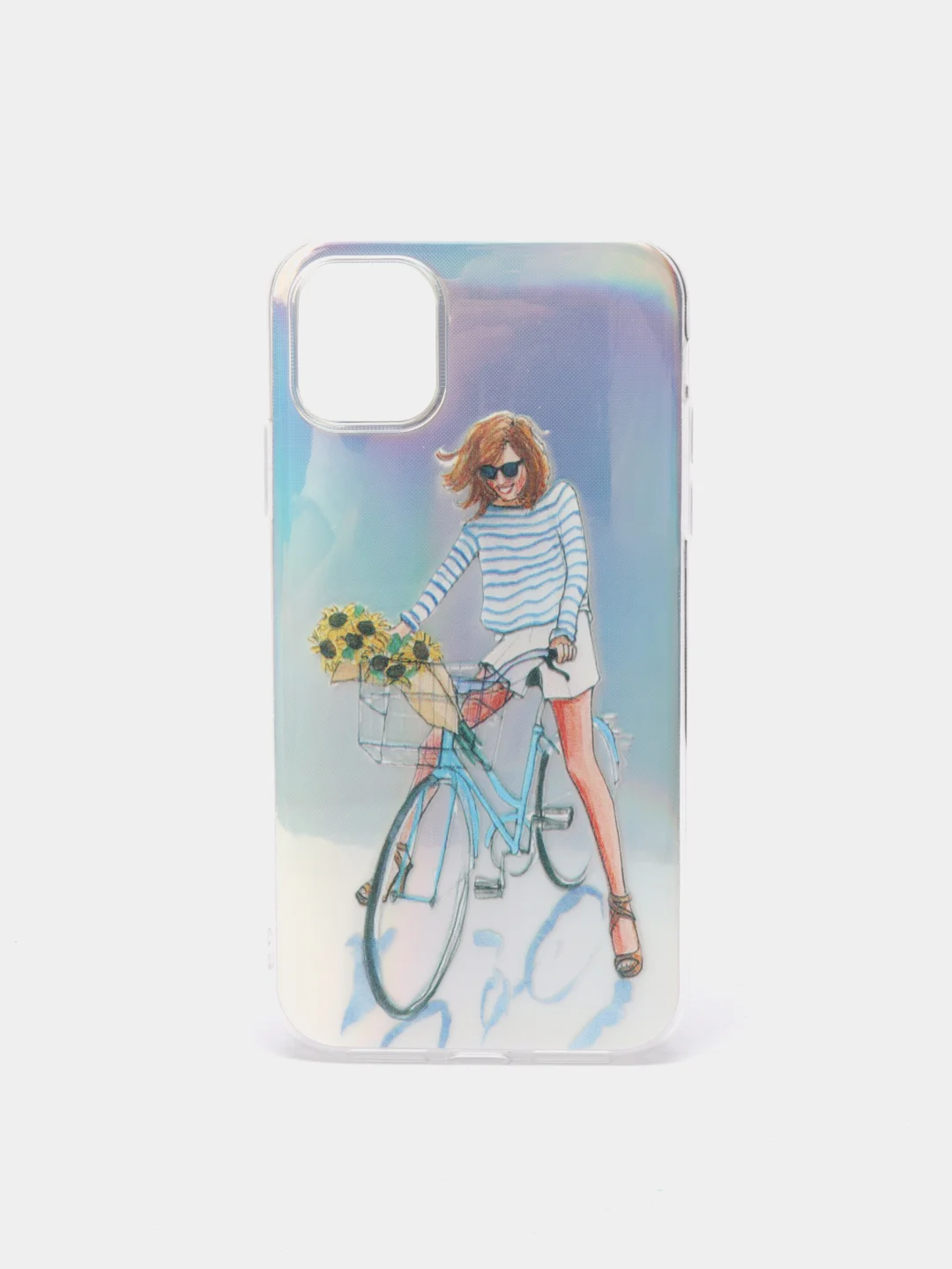 Голубой чехол для iPhone 11, 12/12Pro, 7/8