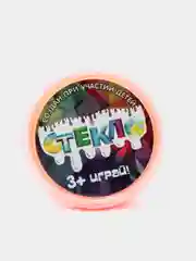 Рыжий слайм "Стекло" НЕОН Party Slime
