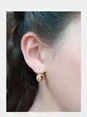 Золотой серьги Xuping/ серьги с кристаллами/ серьги Swarovski/ серьги Сваровски