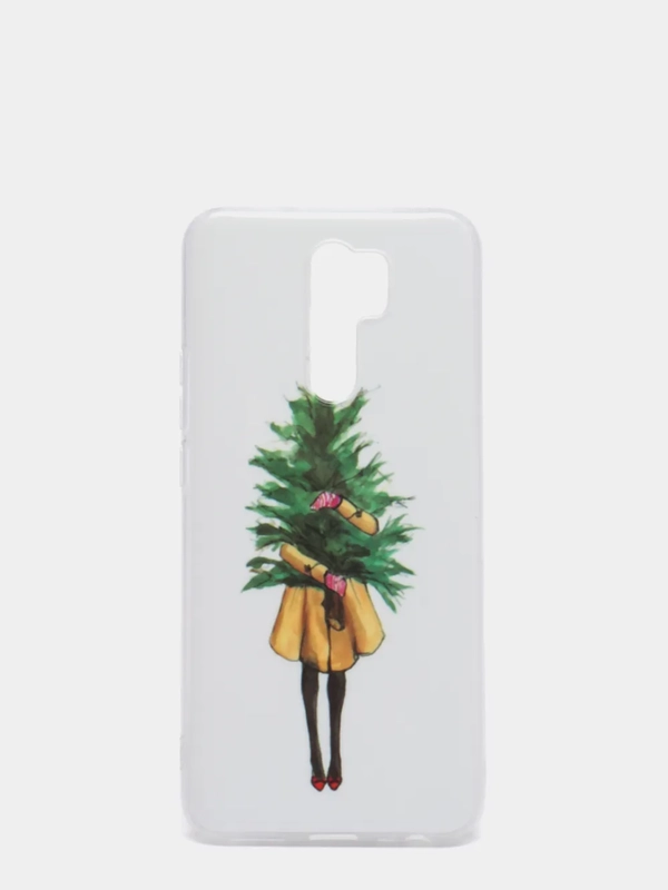 Новогодний чехол Xiaomi Redmi 9, Сяоми Редми 9, с рисунком "Новый Год", 5 видов