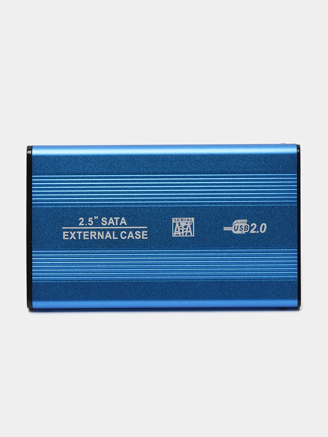 Синий корпус - кейс для внешнего жесткого диска (корпус) для HDD SSD 2,5 USB 2.0