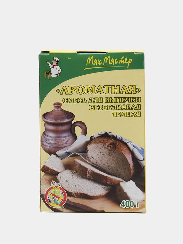Безбелковая смесь для выпечки темная "Ароматная" , 400 гр