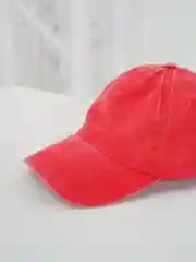Красный джинсовая кепка, бейсболка унисекс,  женская, мужская
