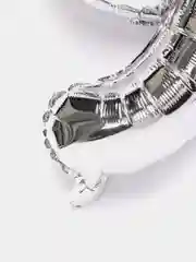 Серебряный шарики воздушные "Цифры"