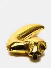 Серый шары цифры(золотые) 82 см
