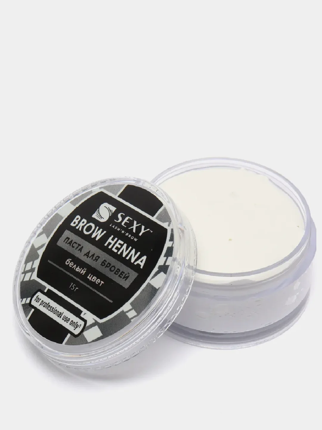 Паста для бровей SEXY BROW HENNA, белая, 15 гр