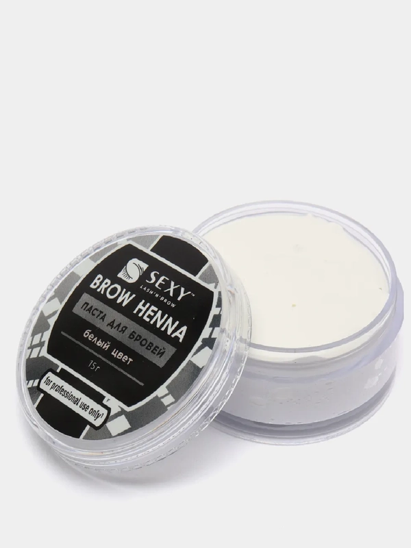 Паста для бровей SEXY BROW HENNA, белая, 15 гр