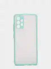 Бирюзовый чехол для Samsung Galaxy A32 4G, Галакси А32, пластиковый матовый с цветными кнопками