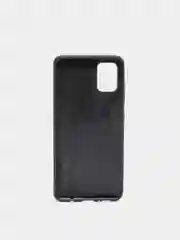Черный чехол для Samsung A12, A32, A51, M12 силикон, экокожа с картинкой / рисунком