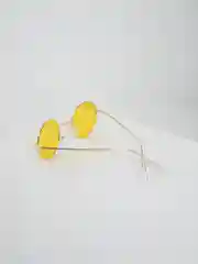 Лимонный солнцезащитные очки круглые унисекс