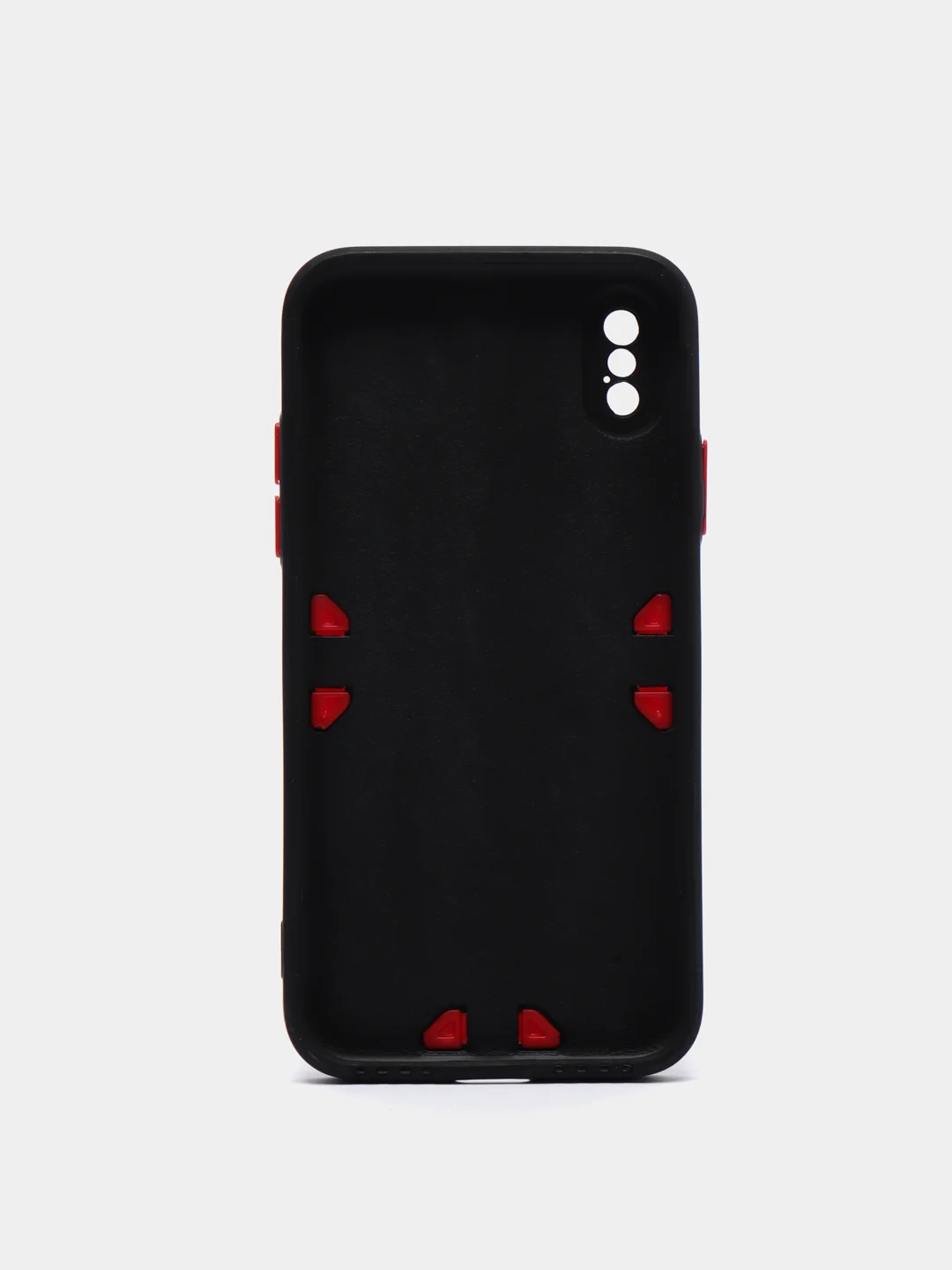 Черный усиленный силиконовый чехол для iPhone 12